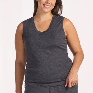 Woolx phoebe lounge tank Gray